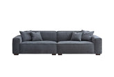 Luxury Dakota 4 Seater Sofa with Chaise – Charcoal Bouclé