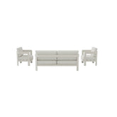 Sofia 4 Seater Outdoor Lounge Set – Taupe Aluminium Garden Sofa Set