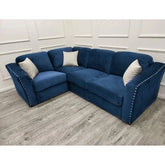 Luxury Lincoln 4 Piece Velvet Corner Sofa – Modern Modular Corner Sofa