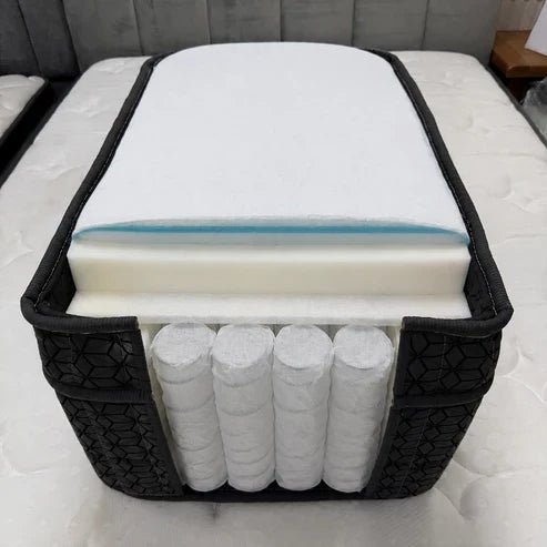 Gel memory foam mattress detail