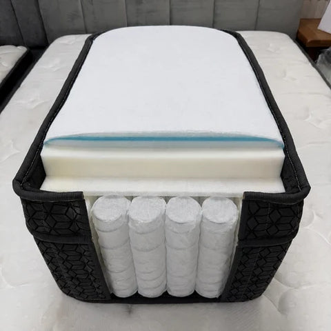Gel memory foam mattress detail