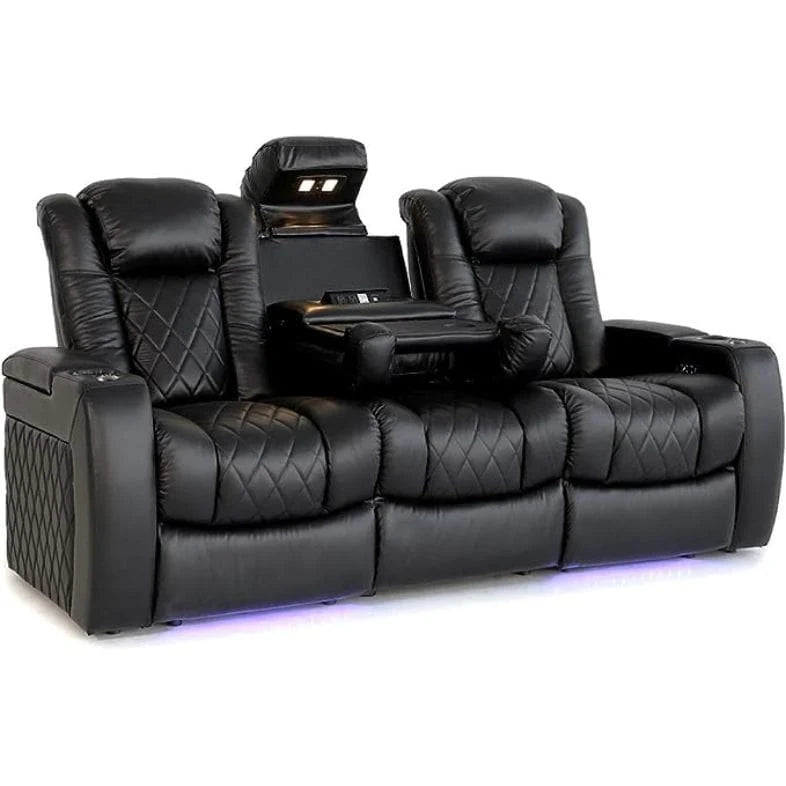 Orlando 3 seater electric recliner sofa with motorised headrest, lumbar support and footrest.