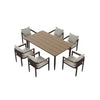 Luxury 6 Seater Rope & Aluminium Garden Dining Set – Truffle