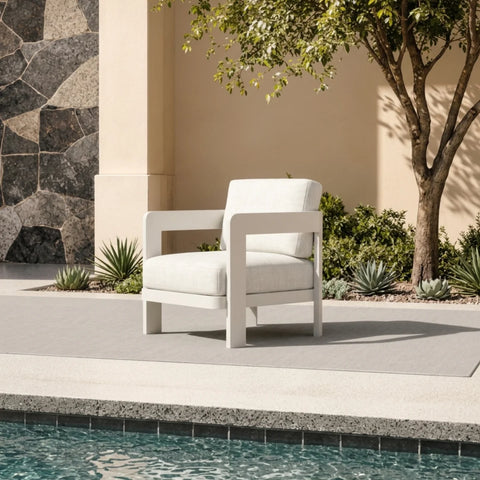 Sofia 4 Seater Outdoor Lounge Set – Taupe Aluminium Garden Sofa Set