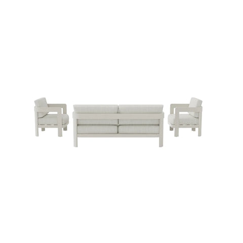 Sofia 4 Seater Outdoor Lounge Set – Taupe Aluminium Garden Sofa Set