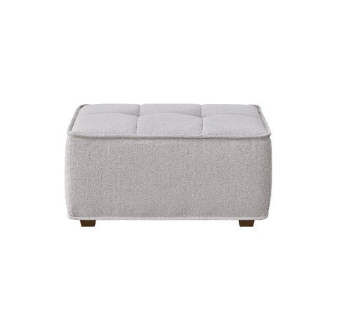 Luxury Murray sofa upholstered in premium putty bouclé fabric featuring Chesterfield-inspired button detailing, bold box arms, and contemporary styling for modern UK living rooms.