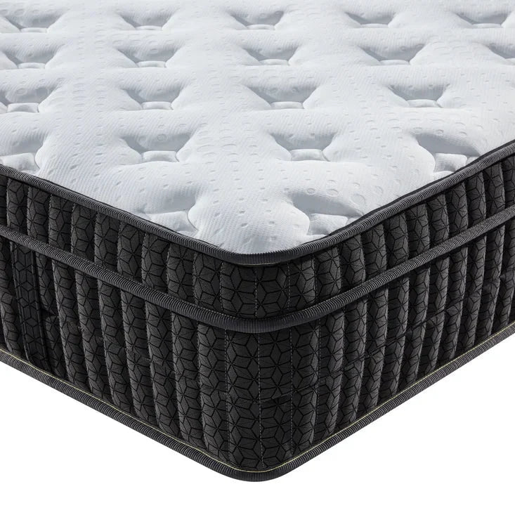 Side view of gel memory foam mattress