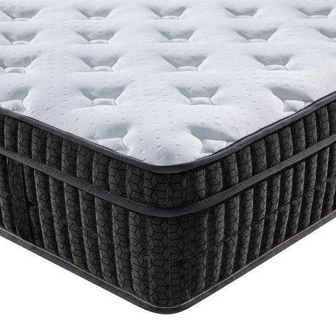 Side view of gel memory foam mattress