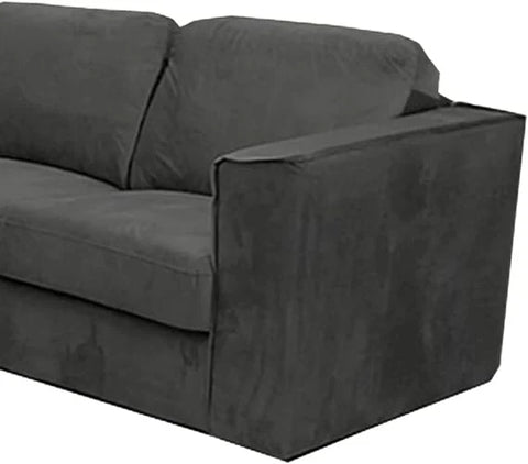 Luxury Hudson 4 piece fabric corner sofa with fixed back cushions, modular L-shaped design, deep comfortable seating, and contemporary styling in a modern UK living room.