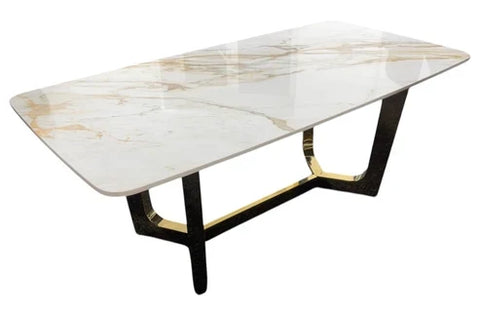 Jessica coffee table Kata Gold ceramic tabletop UK