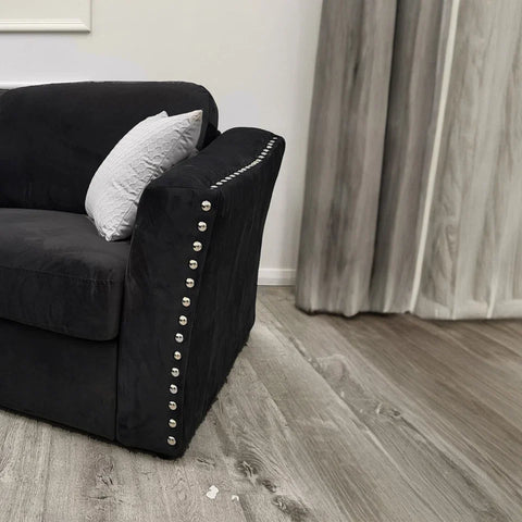Lincoln 3 and 2 seater crushed velvet sofa set with plush scatter back cushions, deep comfortable seating, and elegant contemporary styling in a modern UK living room.
