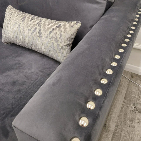 Luxury Lincoln 4 Piece Velvet Corner Sofa – Modern Modular Corner Sofa