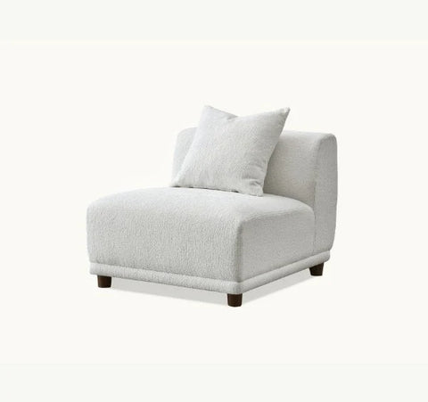 premium polar bouclé fabric featuring deep seating, soft curved lines, modular configuration, and contemporary styling for modern UK living rooms.