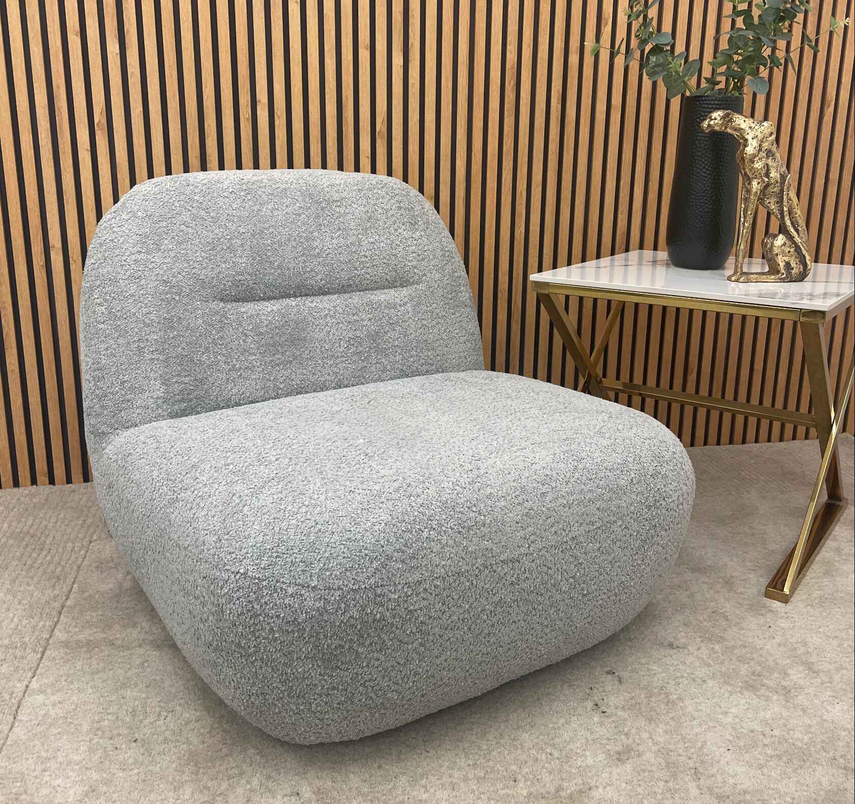 Stylish Miami accent swivel chair designed for comfortable living room seating.