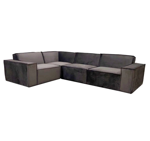 Luxury Midland 4-seater velvet corner sofa with deep cushioned seating, premium velvet upholstery, and design for modern UK living rooms.