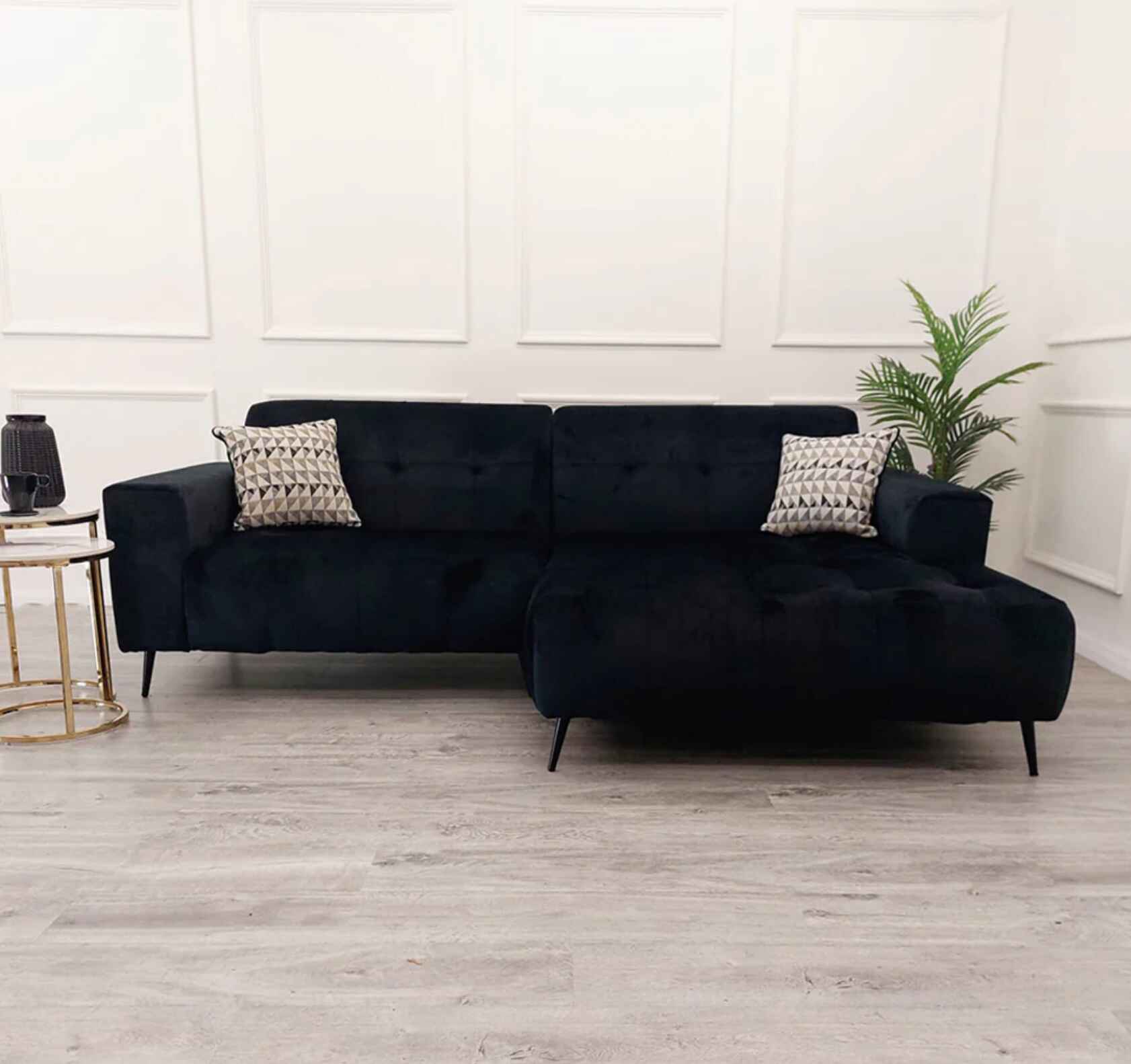 cinema sofa with plush velvet upholstery, deep cushioned seating, extended chaise lounge, and spacious contemporary corner design for modern UK living rooms.