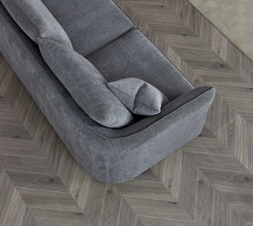 Peddle  and Charcoal with a sculptural organic design, deep cushions, and premium upholstery for modern UK living rooms.
