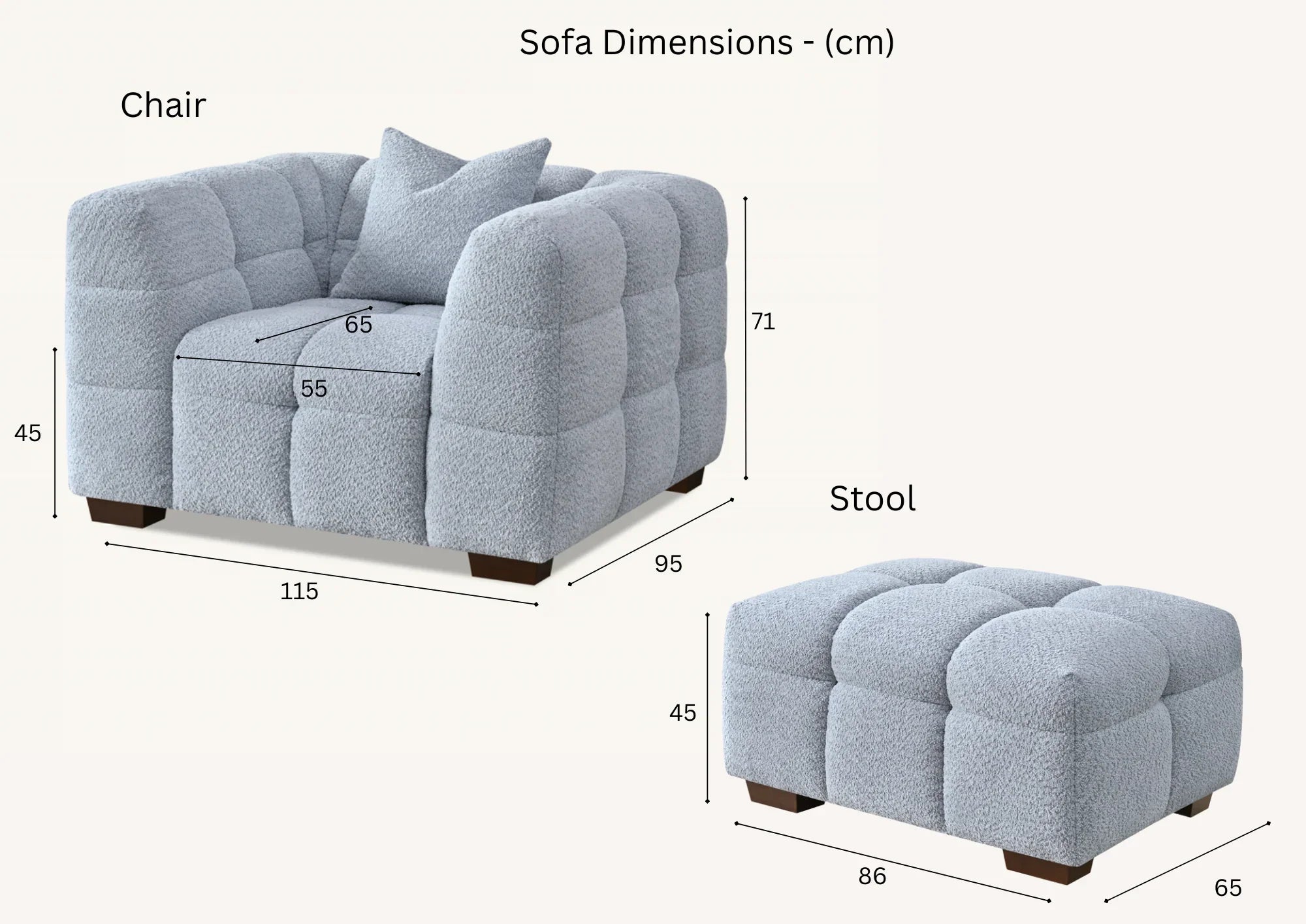 Luxury Tribeca oatmeal bouclé sofa with sculptural curved silhouette, deep channel stitching, premium textured upholstery, and contemporary designer styling for modern UK homes.